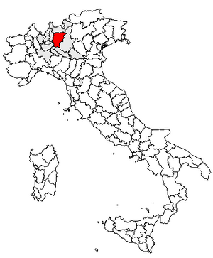 Location of Province of Bergamo