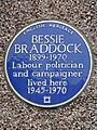 Bessie Braddock 1899 - 1970 Labour politician and campaigner lived here 1945 - 1970