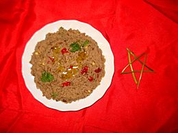 Bissara is a Moroccan broad bean dip or soup
