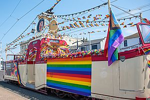 Blackpool gay pride tram