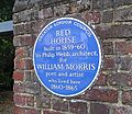 Blue plaque outside Red House