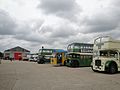 Buses at Isle of Wight Bus Museum running day May 2010 2