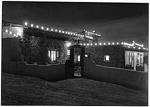 Christmas luminarios at Seton Village