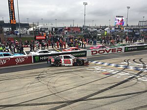 Christopher Bell after winning 2018 Bar Harbor 200