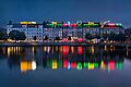Cityscape and skyline by the Copenhagen Lakes, Denmark - (36018109956)