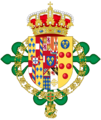 Coat of arms of Pedro of Bourbon-Two Sicilies (Spanish Heraldry)