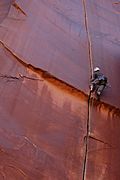 Crack climbing in Indian Creek, Utah