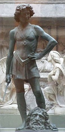 David with head of Goliath - Verrocchio (cast)