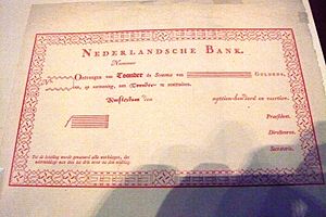 Enschedé - Banknote roodborstje with music font on edges