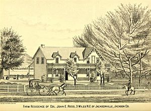 Farm residence of Colonel John E. Ross, 3 miles NE of Jacksonville, Oregon