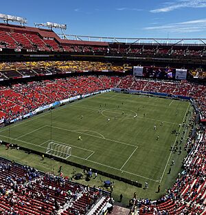 FedEx Field soccer field view 2023-07-30 (cropped)