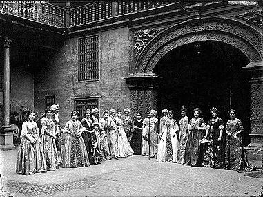 Festivities inside the palacio de torre tagle 1921