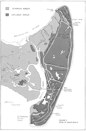 Figure 1 - Map of Jekyll Island