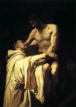 Francisco Ribalta - Christ Embracing St Bernard - WGA19350