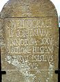 Funerary inscription of the gladiator Q Vettius Gracilis (Nîmes, Mus Arch)