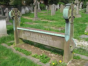 George du Maurier's grave at St John's at Hampstead churchyard