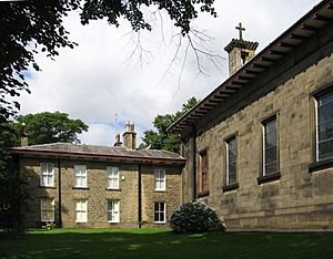 Glossop - presbytery and RC church