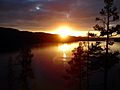 Great sunset on lake foxen (july 2005, 25)