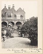 Holland House in 1907 by J. Benjamin Stone - Terrace Steps