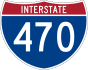 Interstate 470 marker