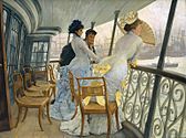 James Tissot - The Gallery of HMS Calcutta (Portsmouth)