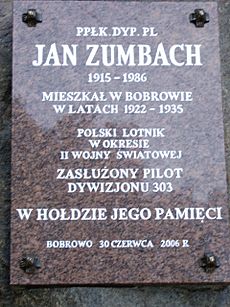 Jan Zumbach-tablica pamiątkowa