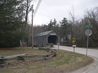 Kingsley Covered Bridge, East Clarendon, Vermont.jpg