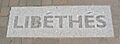 Libethes inscription St Helier, Jersey