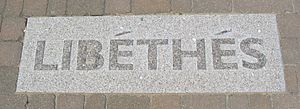 Libethes inscription St Helier, Jersey