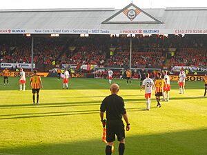 Linesman officiates match