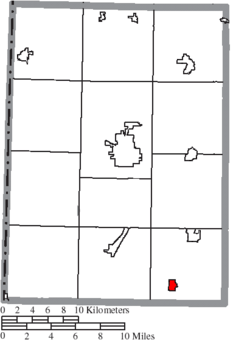 Location of West Elkton in Preble County