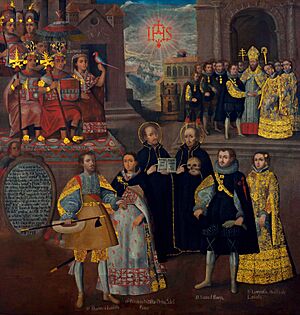 Matrimonio de Martín de Loyola con doña Beatriz Ñusta, y de Don Juan Borja con Lorenza Ñusta