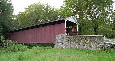 Mercer's Mill Covered Bridge Side 3000px