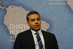Mohamed Fahmy at Chatham House 2015.jpg