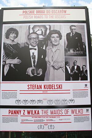 Monument to Kudelski at Polish Film Institute