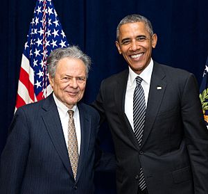 Morton H. Halperin with Barack Obama
