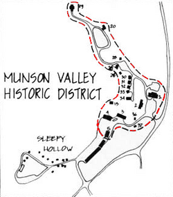 Munson Valley Historic District map