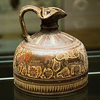 Oinochoe, ibex lions, Otterlo Painter, late 7th c BC, Prague Kinsky, NM-H10 4794, 140818