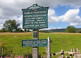 PNFS 1908 signpost to Navio Roman Fort