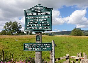 PNFS 1908 signpost to Navio Roman Fort