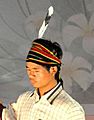 Paite tribe hornbill feather