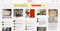 Pinterest home page