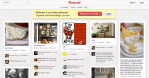 Pinterest home page