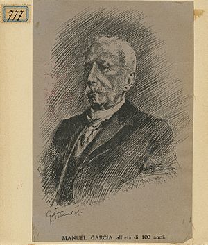 Portrait of Manuel Garcìa, baritone and educator (1805-1906) - Archivio Storico Ricordi ICON010928
