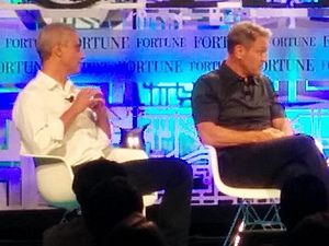Rahm and Ari Emanuel at -fortunetech (19487340459)