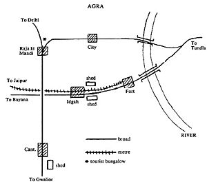 Railway Map, Agra