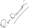 Ramón Valdés signature