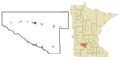 Renville County Minnesota Incorporated and Unincorporated areas Olivia Highlighted
