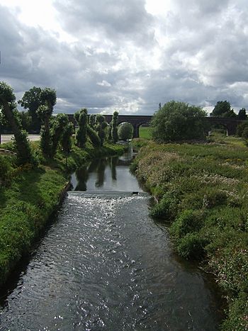River Penk upstream at Penkridge - geograph.org.uk - 1443825.jpg