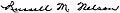 Russell M. Nelson signature